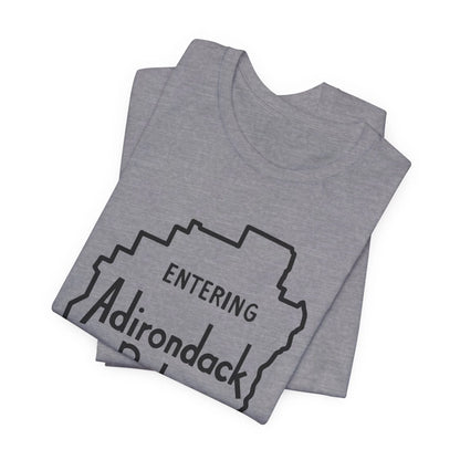 Entering Adirondack Park T-Shirt – Iconic Park Sign Design | Bella+Canvas Tee