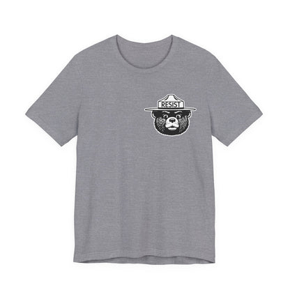 RESIST T-Shirt – Smokey Bear–Inspired Political Statement Tee | Bella+Canvas Tee