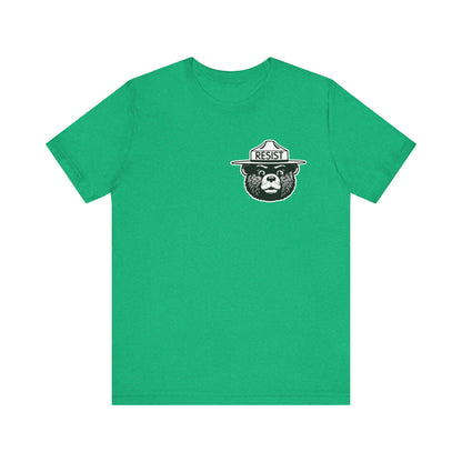 RESIST T-Shirt – Smokey Bear–Inspired Political Statement Tee | Bella+Canvas Tee