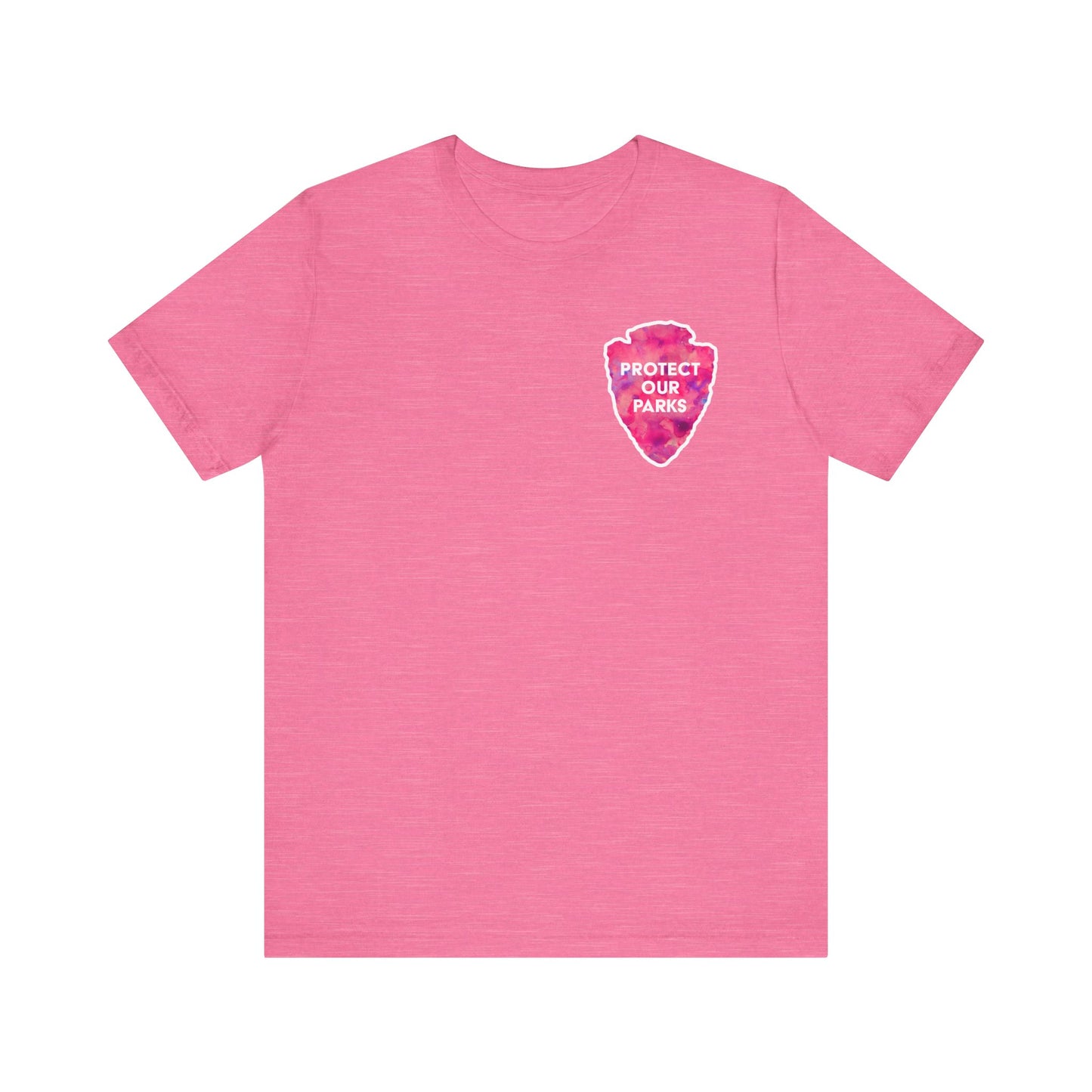 Protect Our Parks T-Shirt – National Parks-Inspired Watercolor Tee - Pink Watercolor| Bella+Canvas