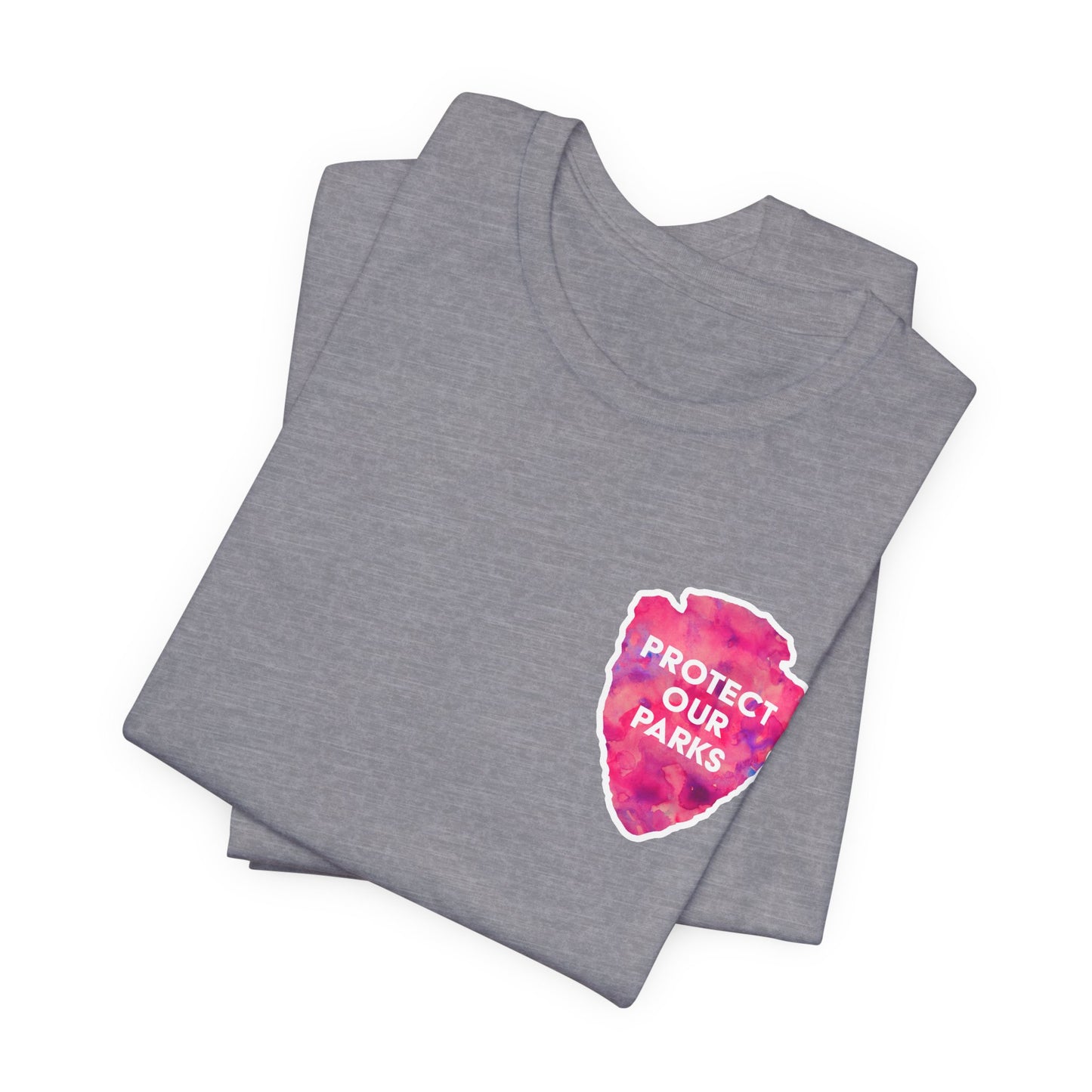 Protect Our Parks T-Shirt – National Parks-Inspired Watercolor Tee - Pink Watercolor| Bella+Canvas