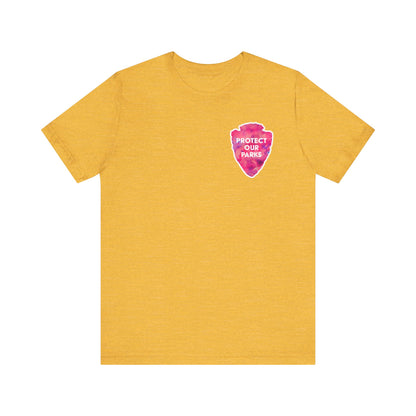 Protect Our Parks T-Shirt – National Parks-Inspired Watercolor Tee - Pink Watercolor| Bella+Canvas