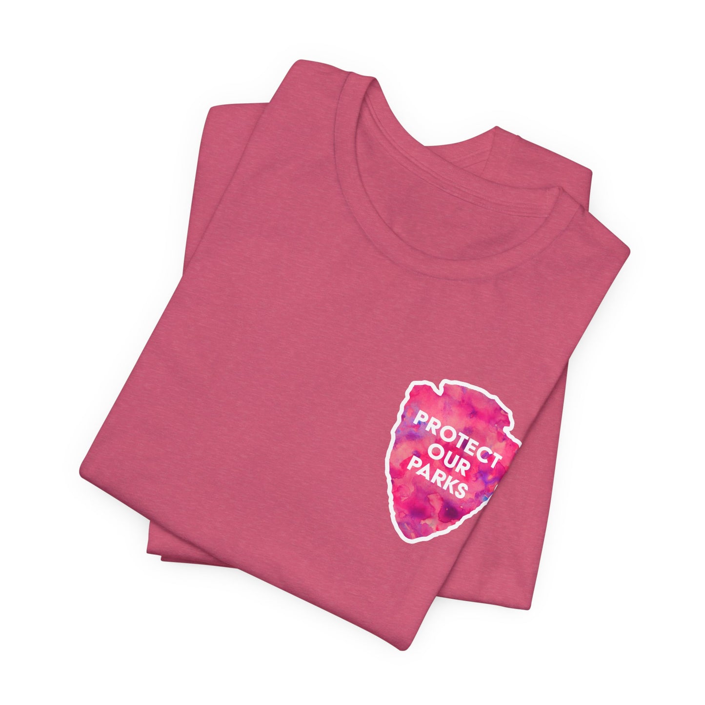 Protect Our Parks T-Shirt – National Parks-Inspired Watercolor Tee - Pink Watercolor| Bella+Canvas