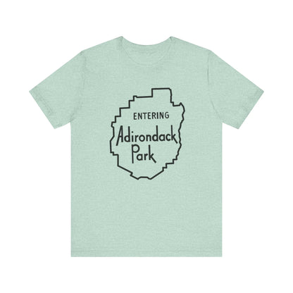 Entering Adirondack Park T-Shirt – Iconic Park Sign Design | Bella+Canvas Tee