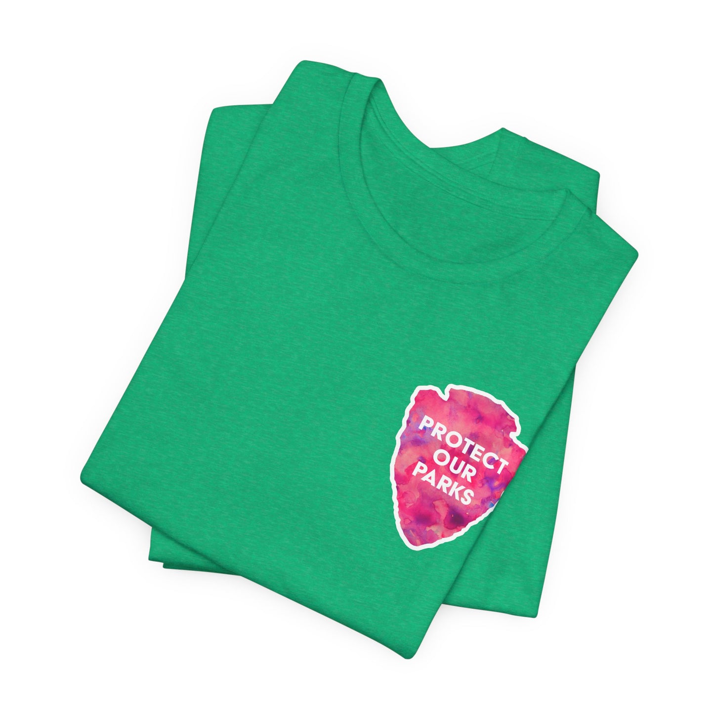 Protect Our Parks T-Shirt – National Parks-Inspired Watercolor Tee - Pink Watercolor| Bella+Canvas