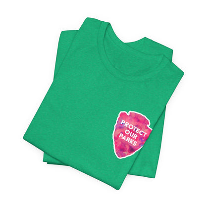 Protect Our Parks T-Shirt – National Parks-Inspired Watercolor Tee - Pink Watercolor| Bella+Canvas