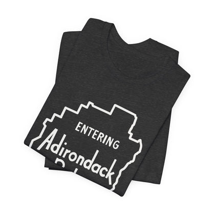 Entering Adirondack Park T-Shirt – Iconic Park Sign Design | Bella+Canvas Tee