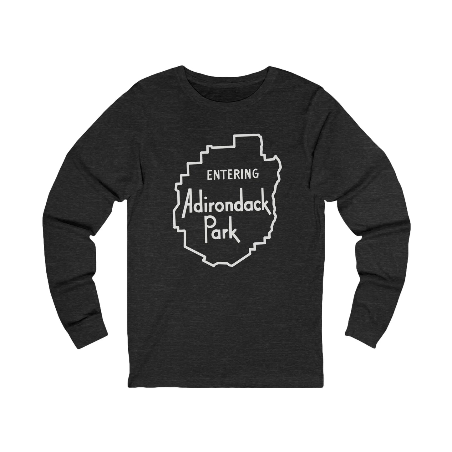 Entering Adirondack Park Long Sleeve T-Shirt – Iconic Park Sign Design | Bella+Canvas