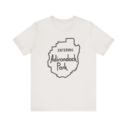 Entering Adirondack Park T-Shirt – Iconic Park Sign Design | Bella+Canvas Tee