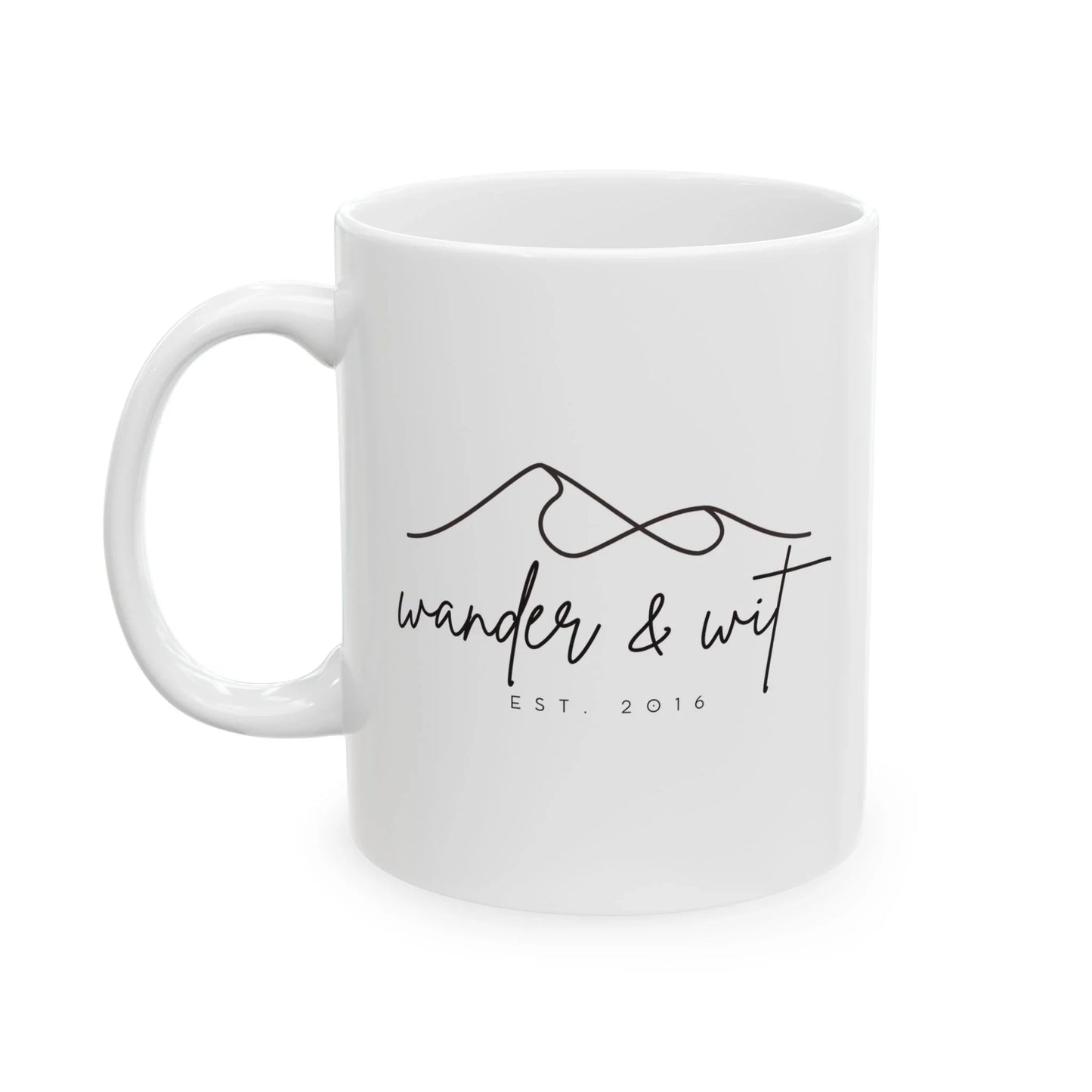 Wander & Wit Mountain Infinity Logo Coffee Mug 11oz 15oz