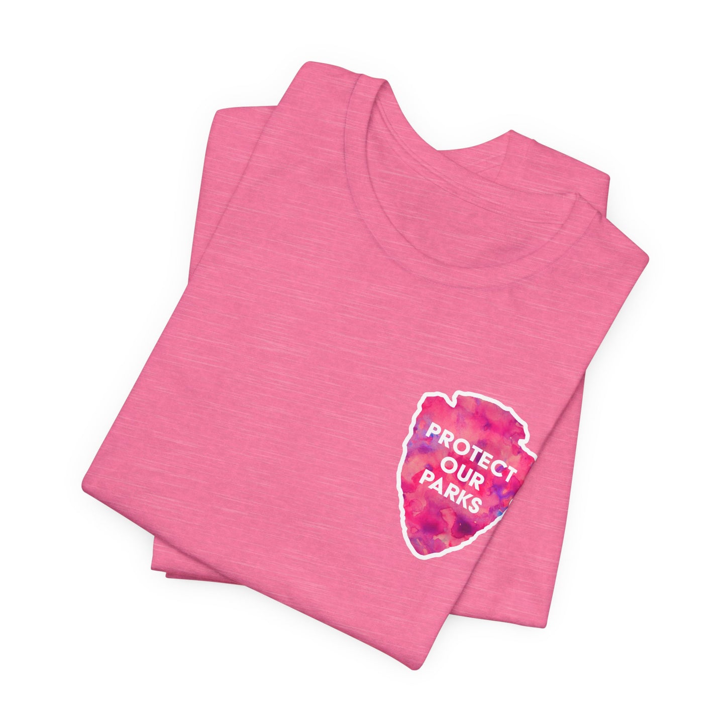 Protect Our Parks T-Shirt – National Parks-Inspired Watercolor Tee - Pink Watercolor| Bella+Canvas